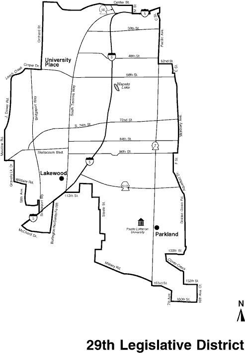 twenty-ninth district map