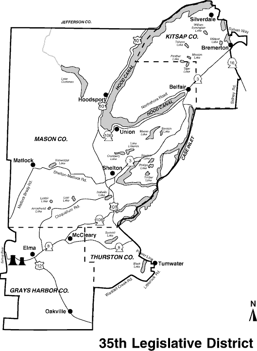 Thirty-fifth district map